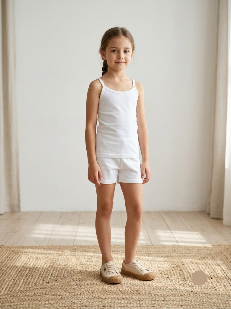 Girl's slip - white