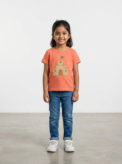 Girl's t-shirt - castle