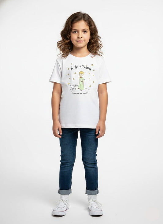 Girl's t-shirt - white prince