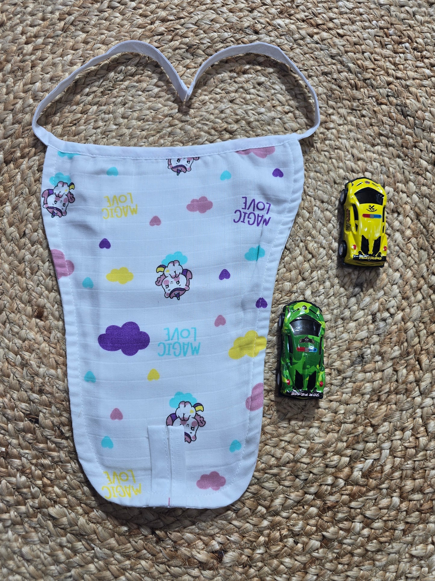 Baby's muslin nappy - Magic love