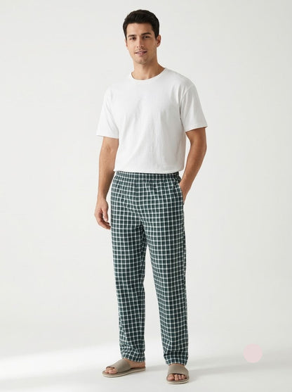 Men's pant - green checks