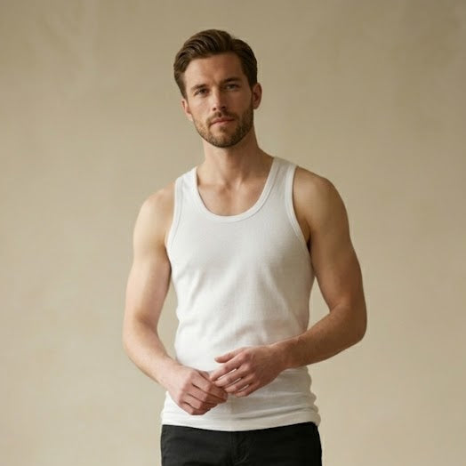 Men's vests - white