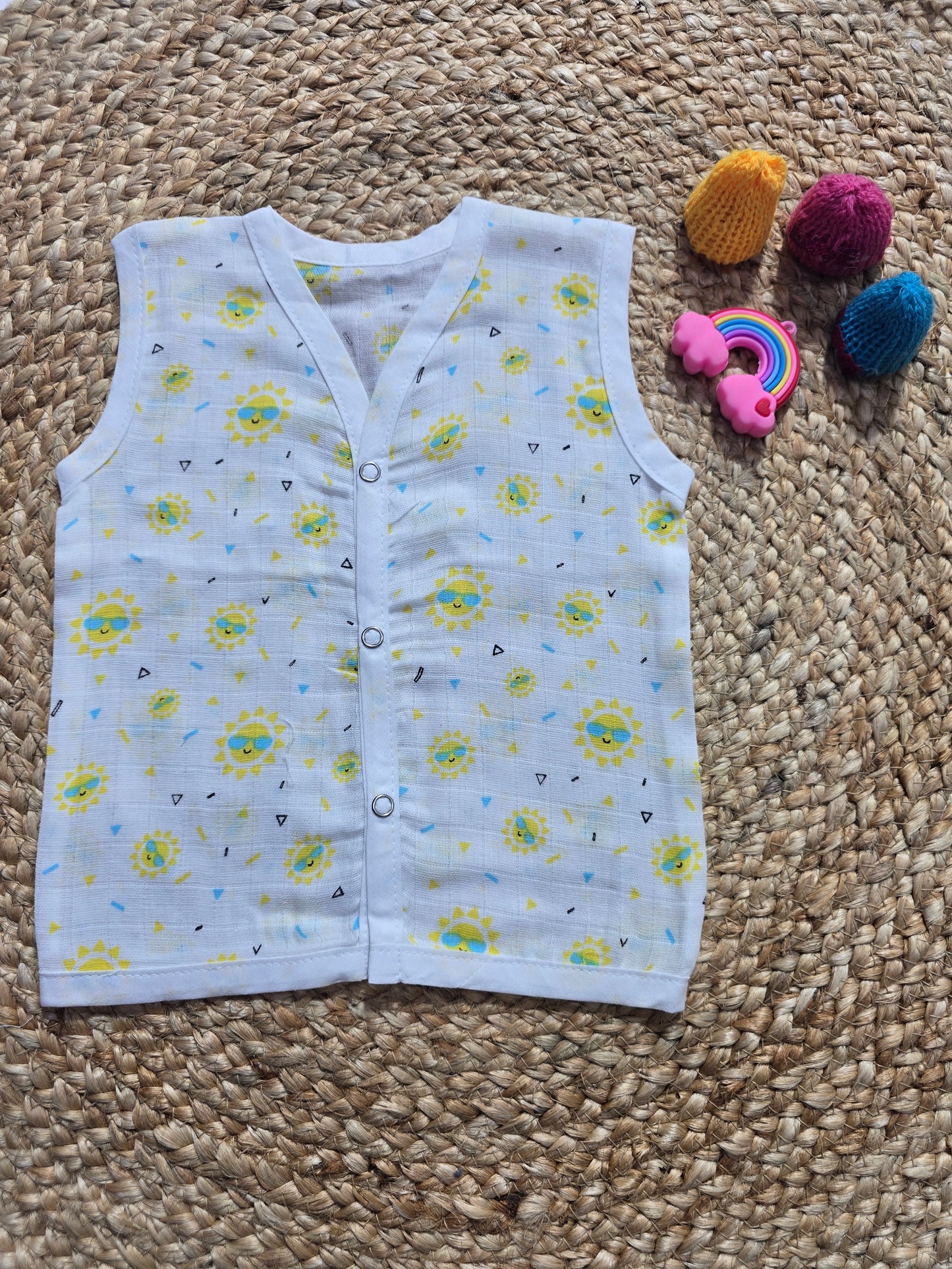 Baby's muslin jabla button - Sun