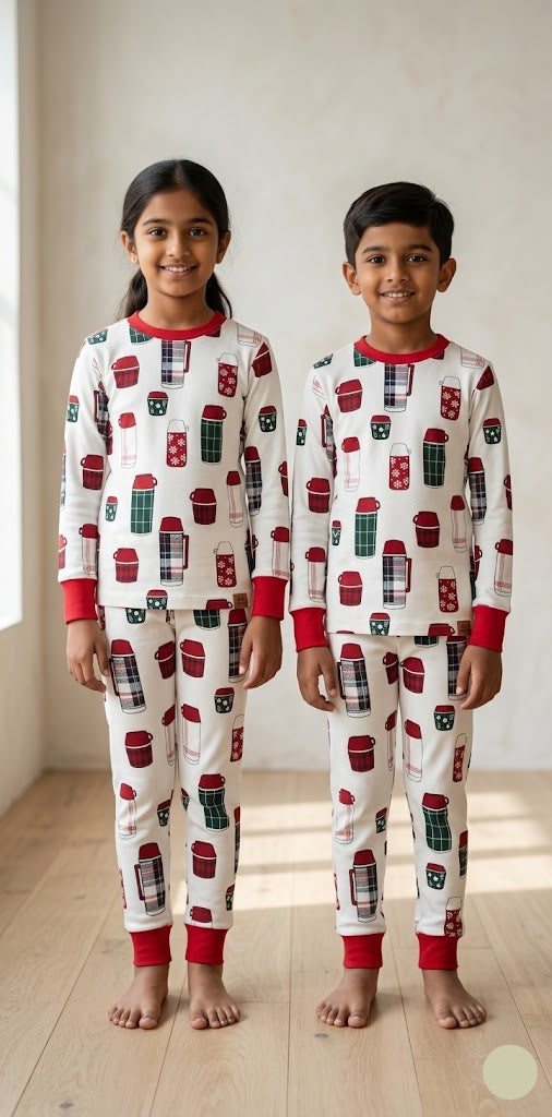 Unisex pant Co-ord Set - xmas flask
