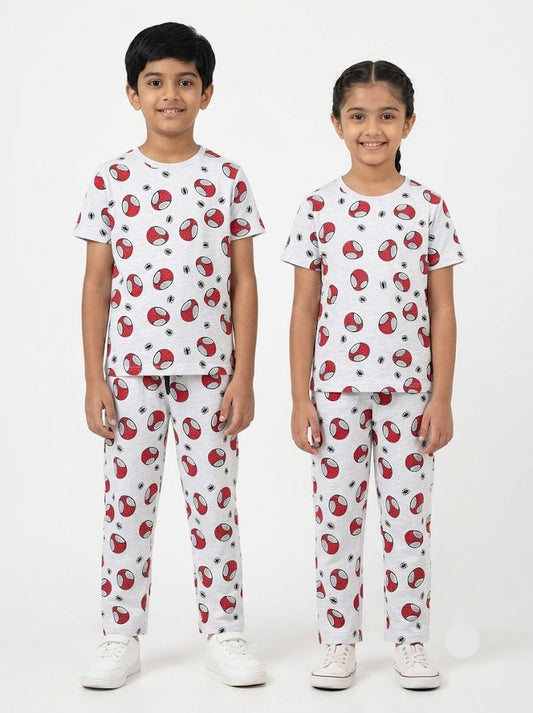Unisex pant co-ord set - g/red spider