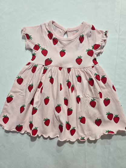 Baby's frock - Strawberry