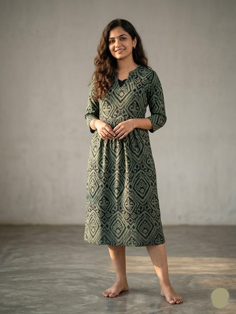Women's frock - green