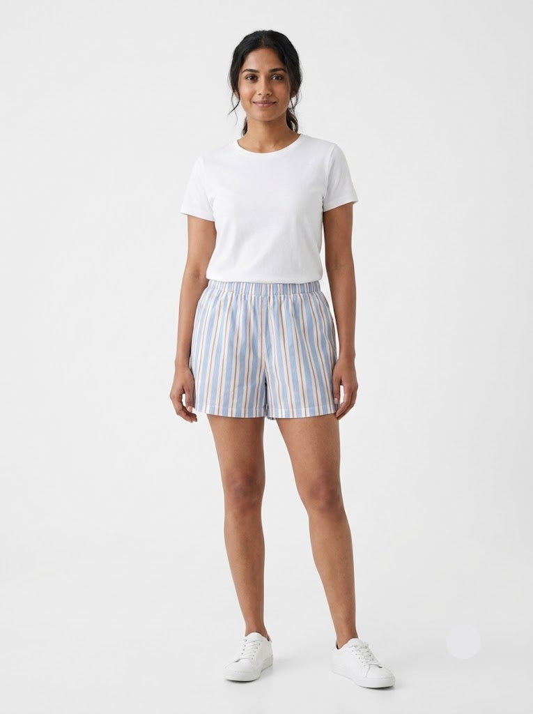Women's shorts - b/o stripe