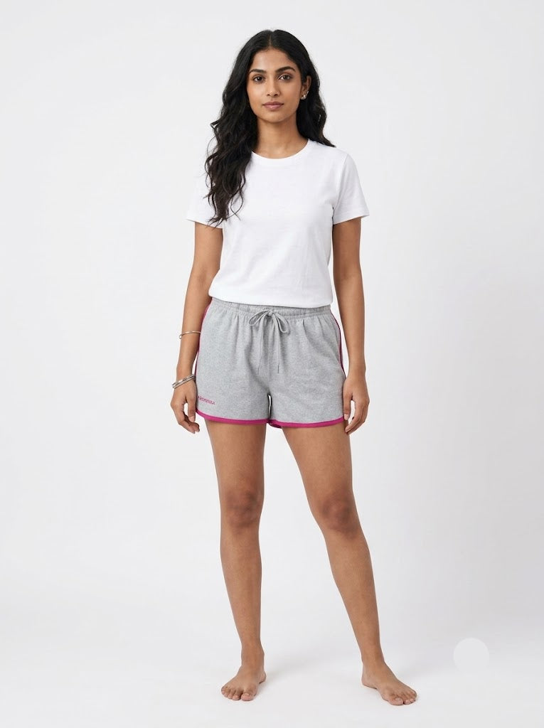 Women's shorts - grey pink