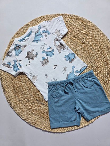 Baby's shorts set - bd/b/b (3pcs set)