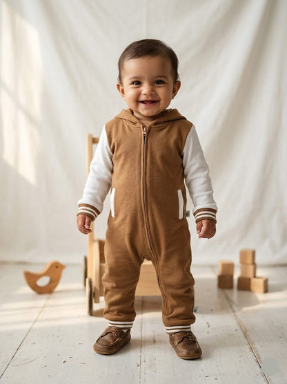 baby's jumpsuit/sleepsuit - brown