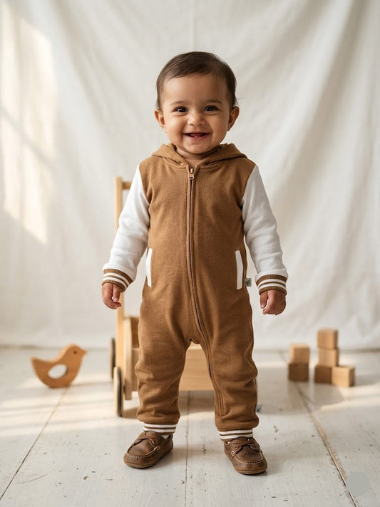 baby's jumpsuit/sleepsuit - brown