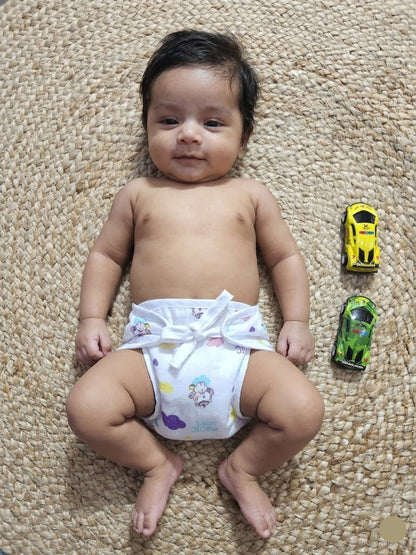 Baby's muslin nappy - Magic love