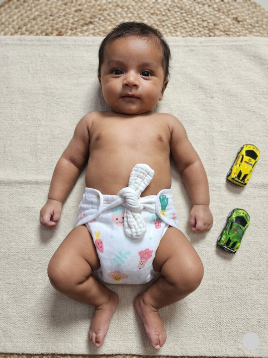 Baby's muslin nappy - Vegetable