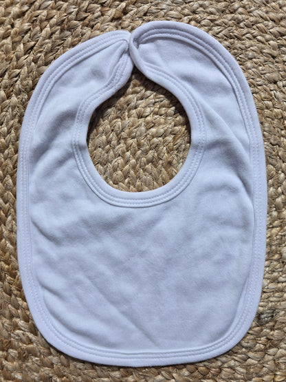 Baby's bibs - white plain