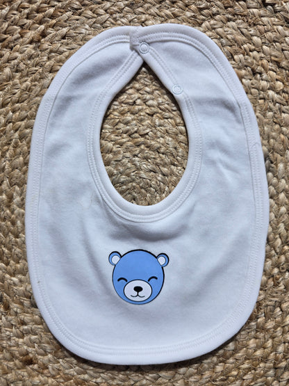 Baby's bibs - Plain with a bunny