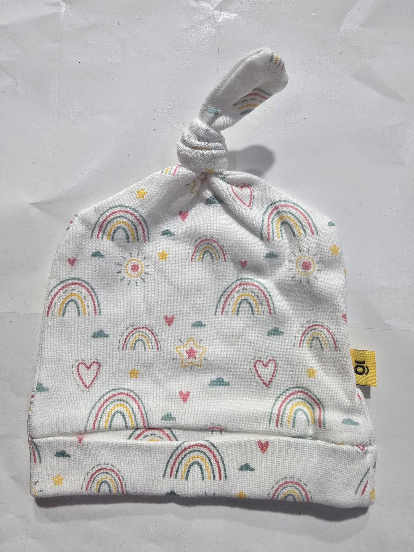 Baby's cap - knot rainbow