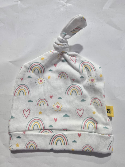 Baby's cap - knot rainbow