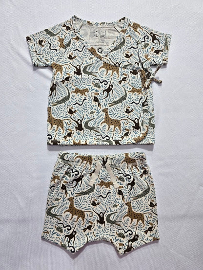 Baby's shorts set - jungle animals