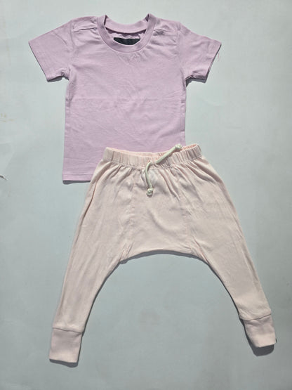 Baby's diaper pant set - lavender