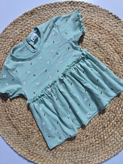 Baby's frock - p/bunny