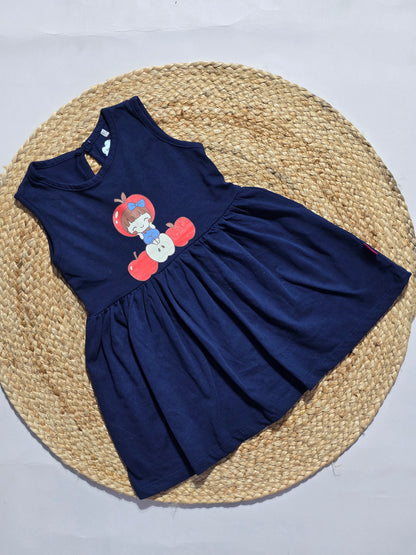 Baby's frock - navy