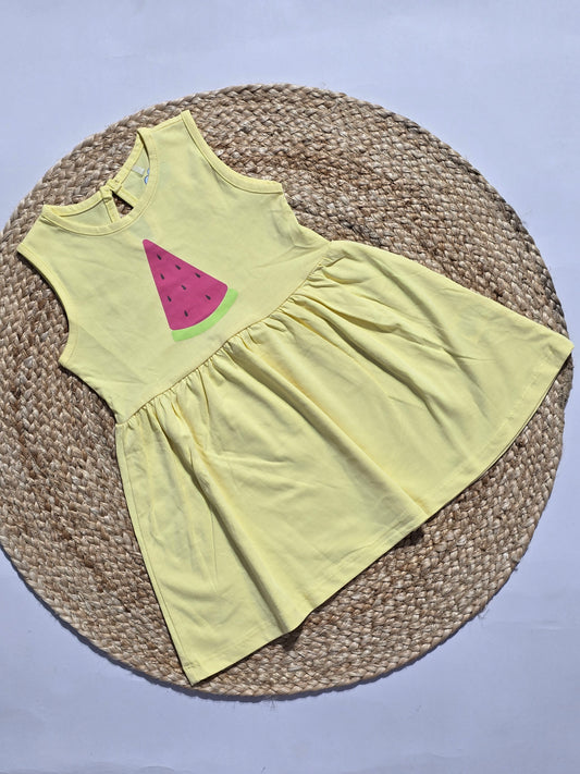 Baby's frock - watermelon