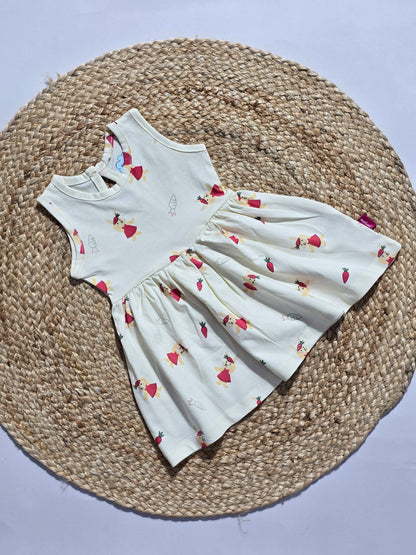Baby's frock - carrot