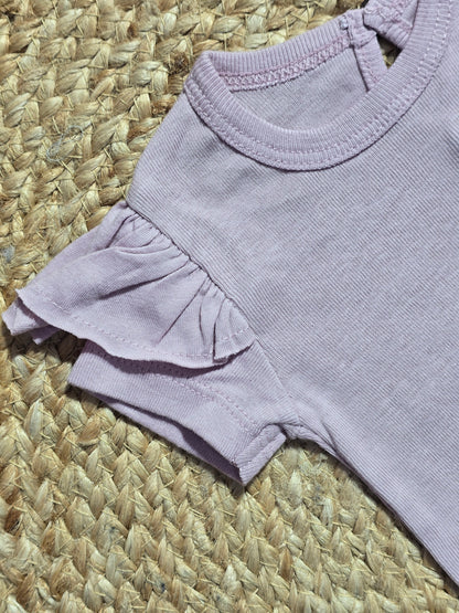 Baby's rompers - dusty rose