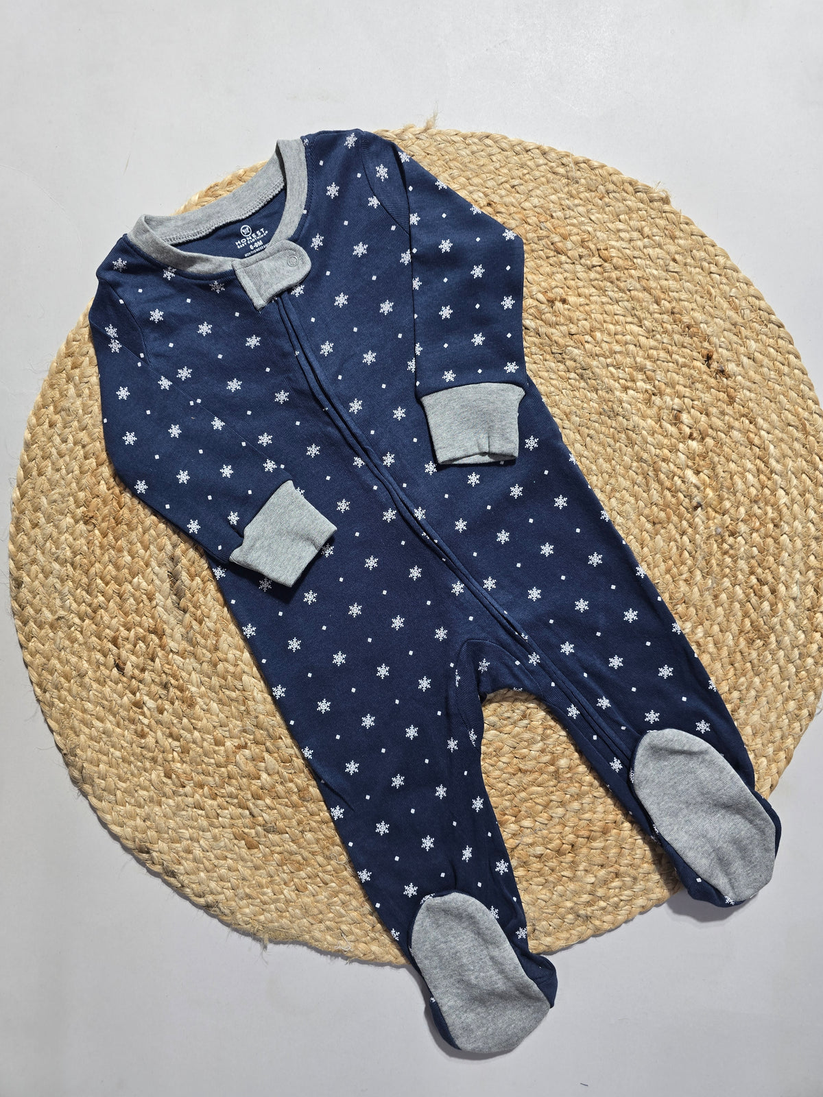 Baby's FS jumpsuit with shoe - snow drop