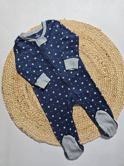 Baby's FS jumpsuit with shoe - snow drop