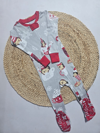 Baby's FS jumpsuit with shoe - cup snow