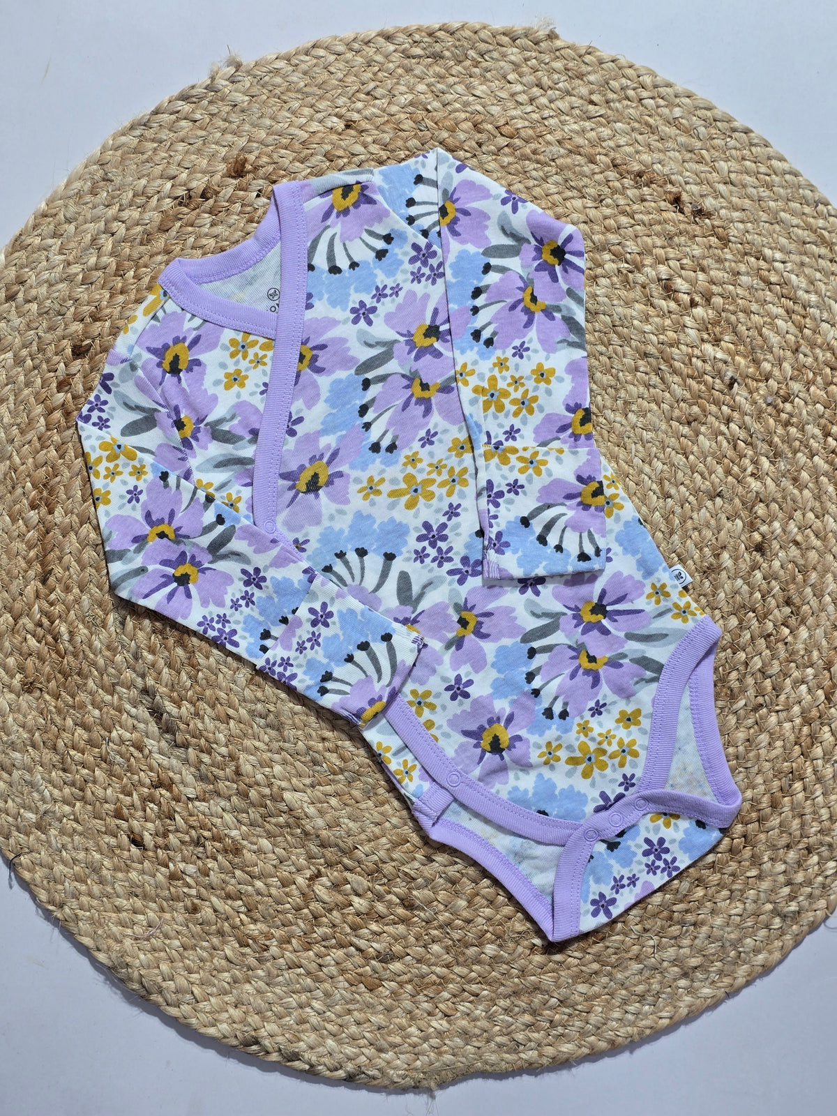 Baby's FS rompers - lav bloom