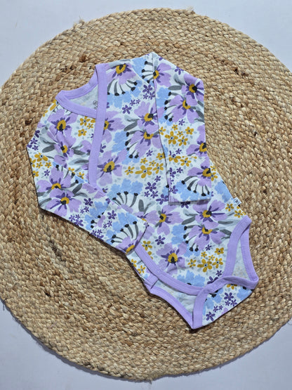Baby's FS rompers - lav bloom