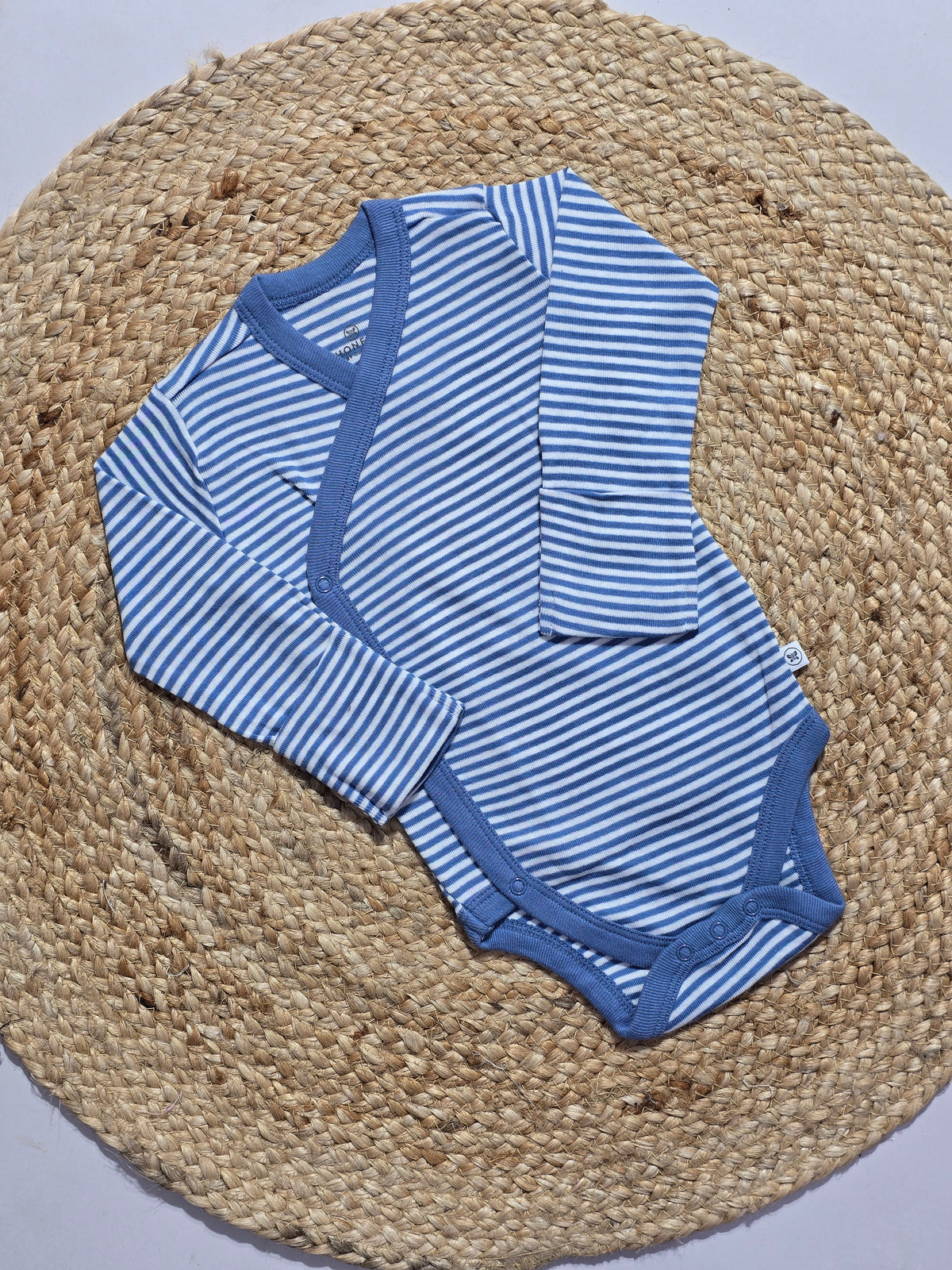 Baby's FS rompers - blue stripe
