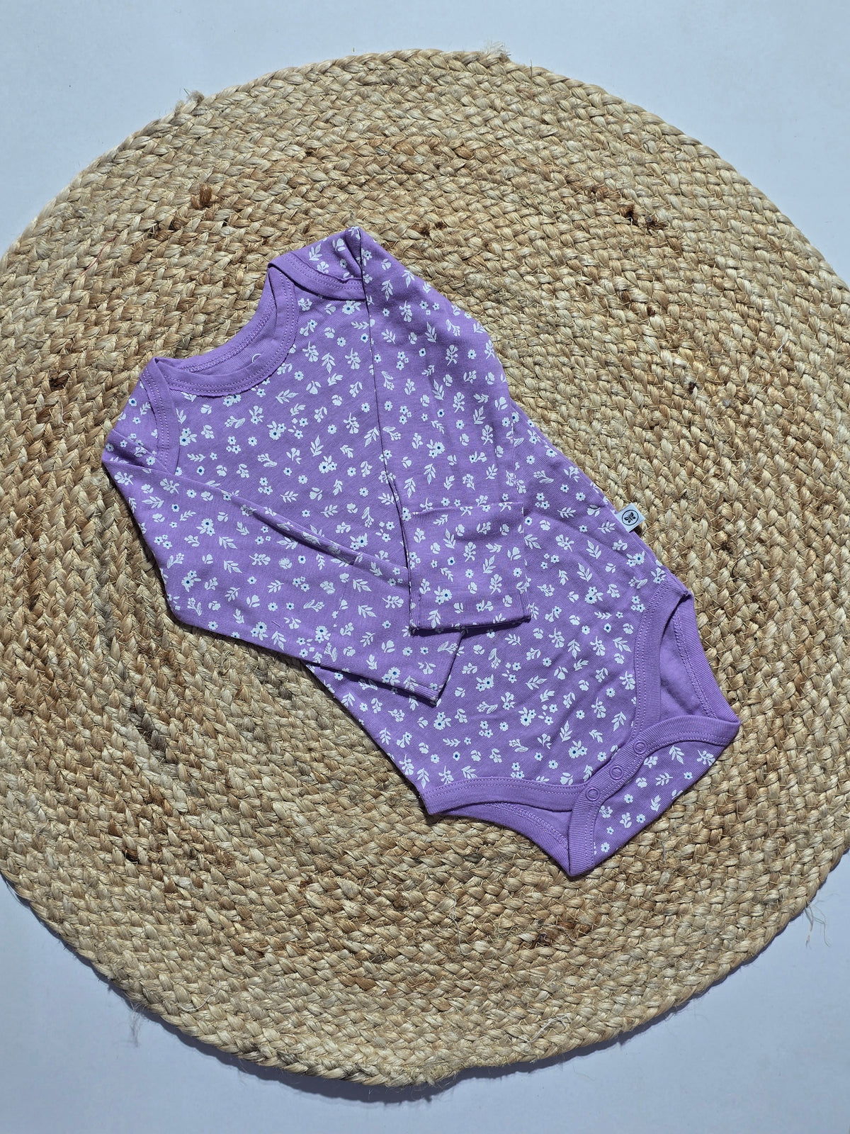 Baby's FS rompers - purple blossom