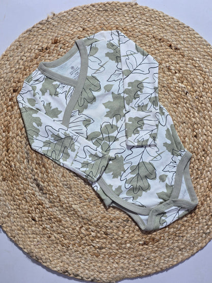 Baby's FS rompers - leaves