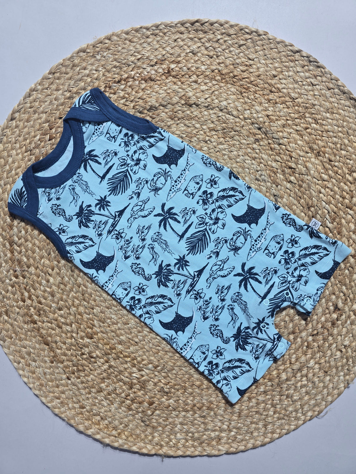 Baby's half jumpsuit - sea theme