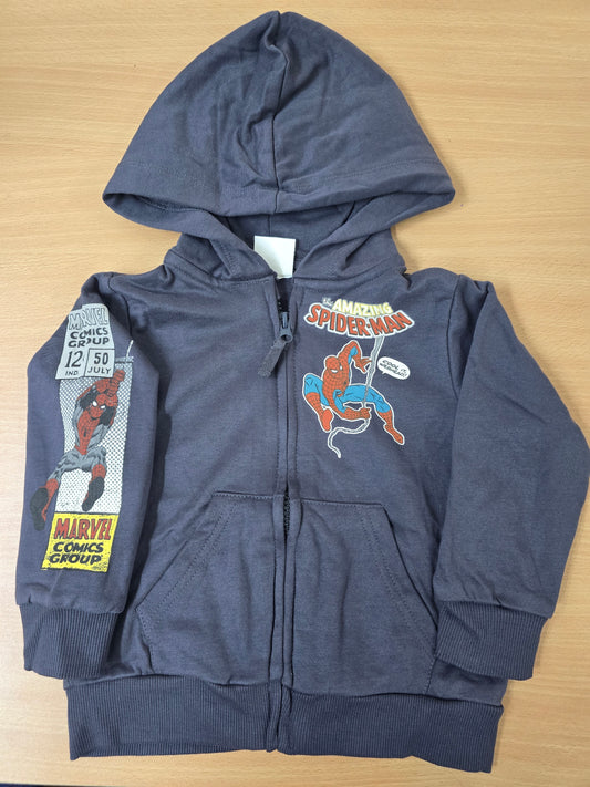 Baby's loop knit hoodie - spider