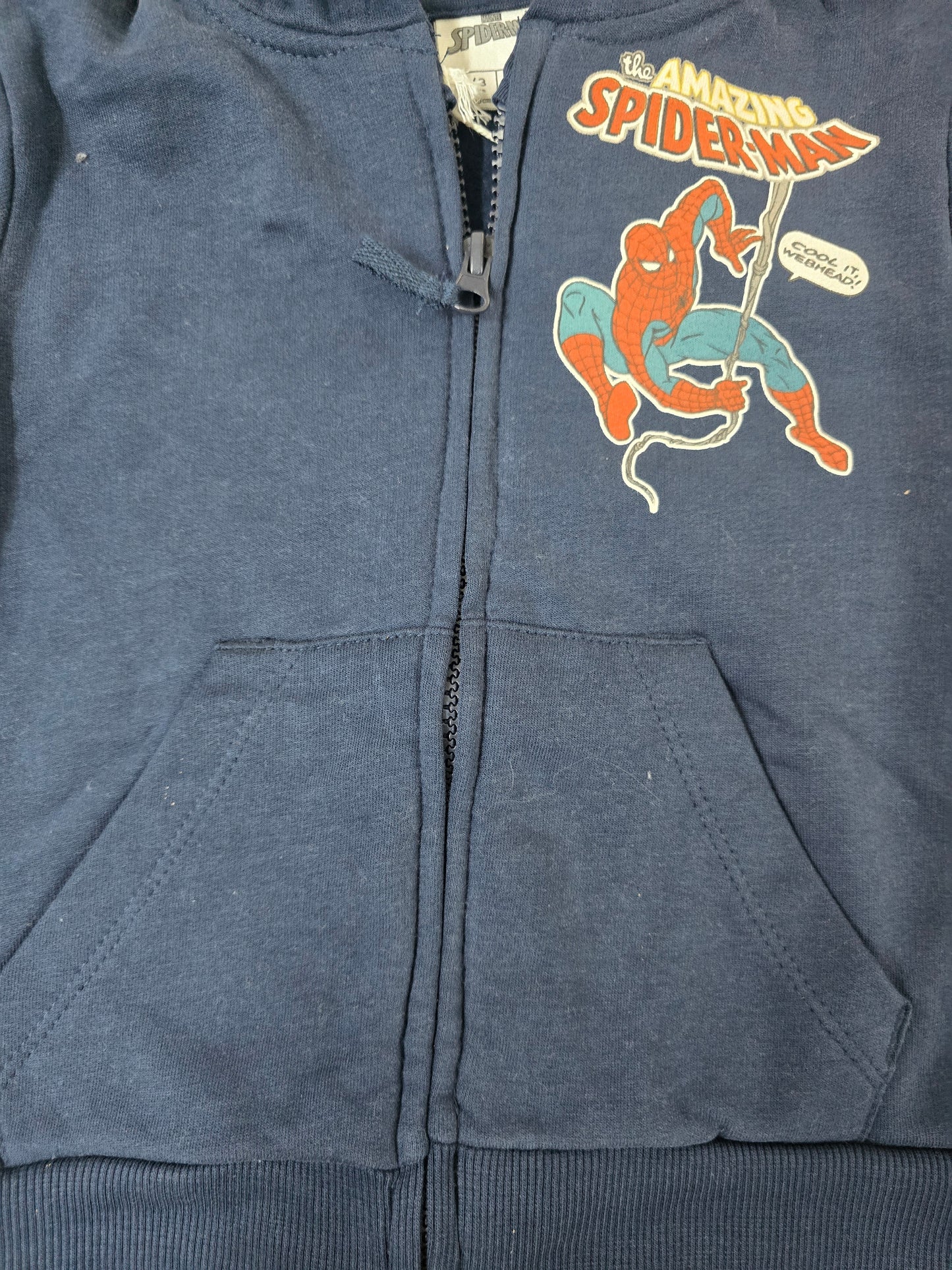 Baby's loop knit hoodie - spider