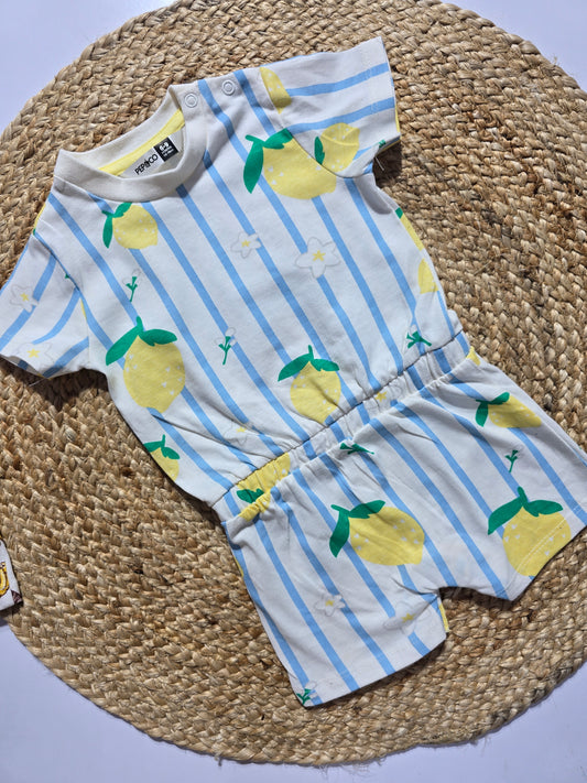 Baby's half jumpsuit - lime