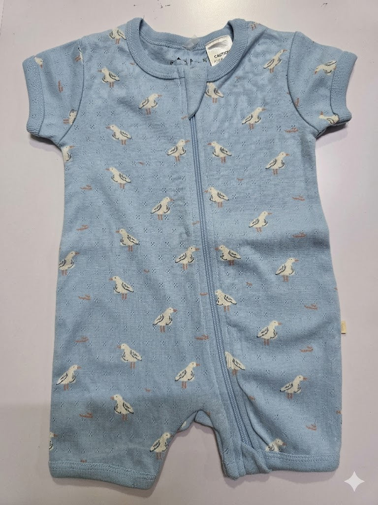 Baby's half jumpsuit - birds