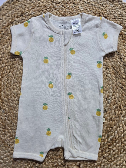 Baby's half jumpsuit - pine