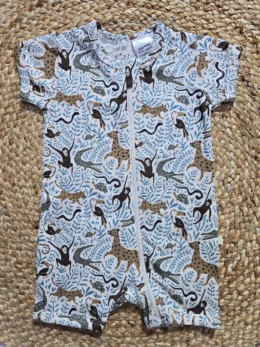 Baby's half jumpsuit - jungle