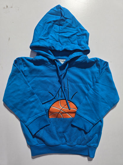 Baby's loop knit hoodie - basket ball