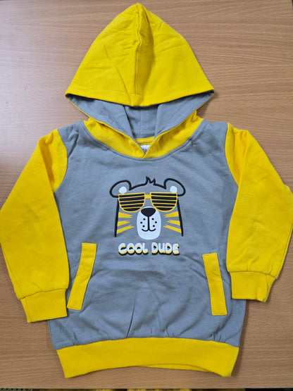 Baby's loop knit hoodie - dude
