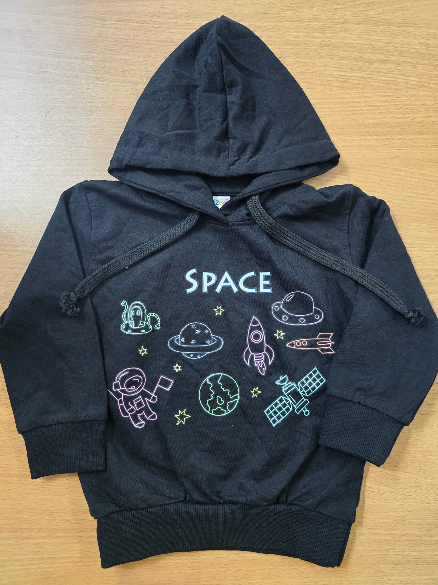 Baby's loop knit hoodie - space