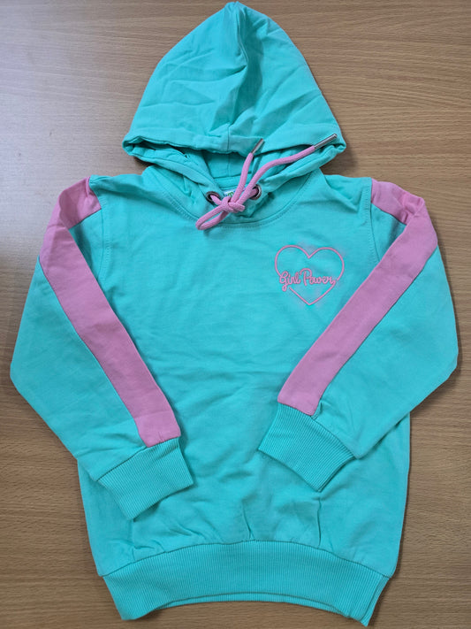 Baby's loop knit hoodie - pastel blue