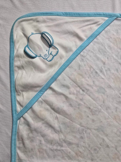 Baby's Hooded wrapper blanket - Elephant