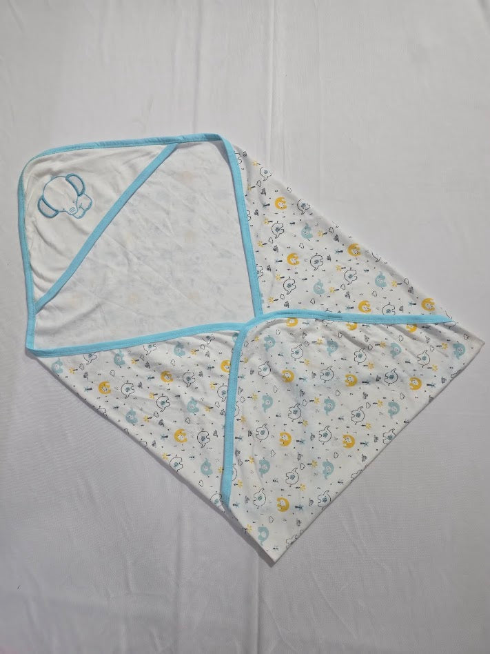 Baby's Hooded wrapper blanket - Elephant